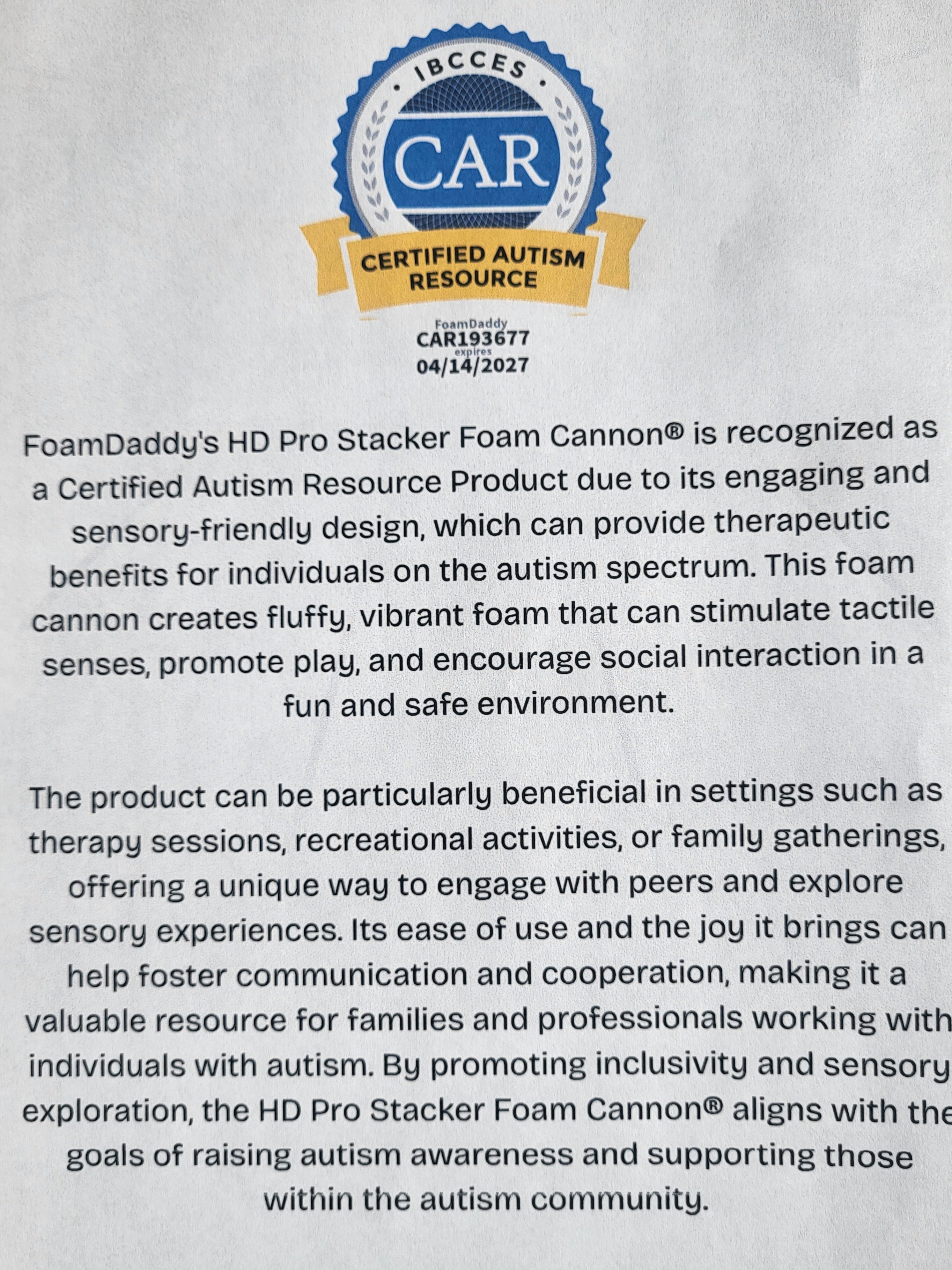 Foam Daddy HD Pro Stacker Foam Cannon