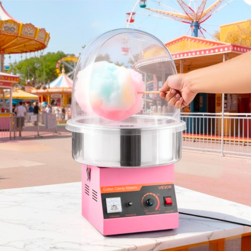 Vevor Electric Cotton Candy Machine 1000W with Cover