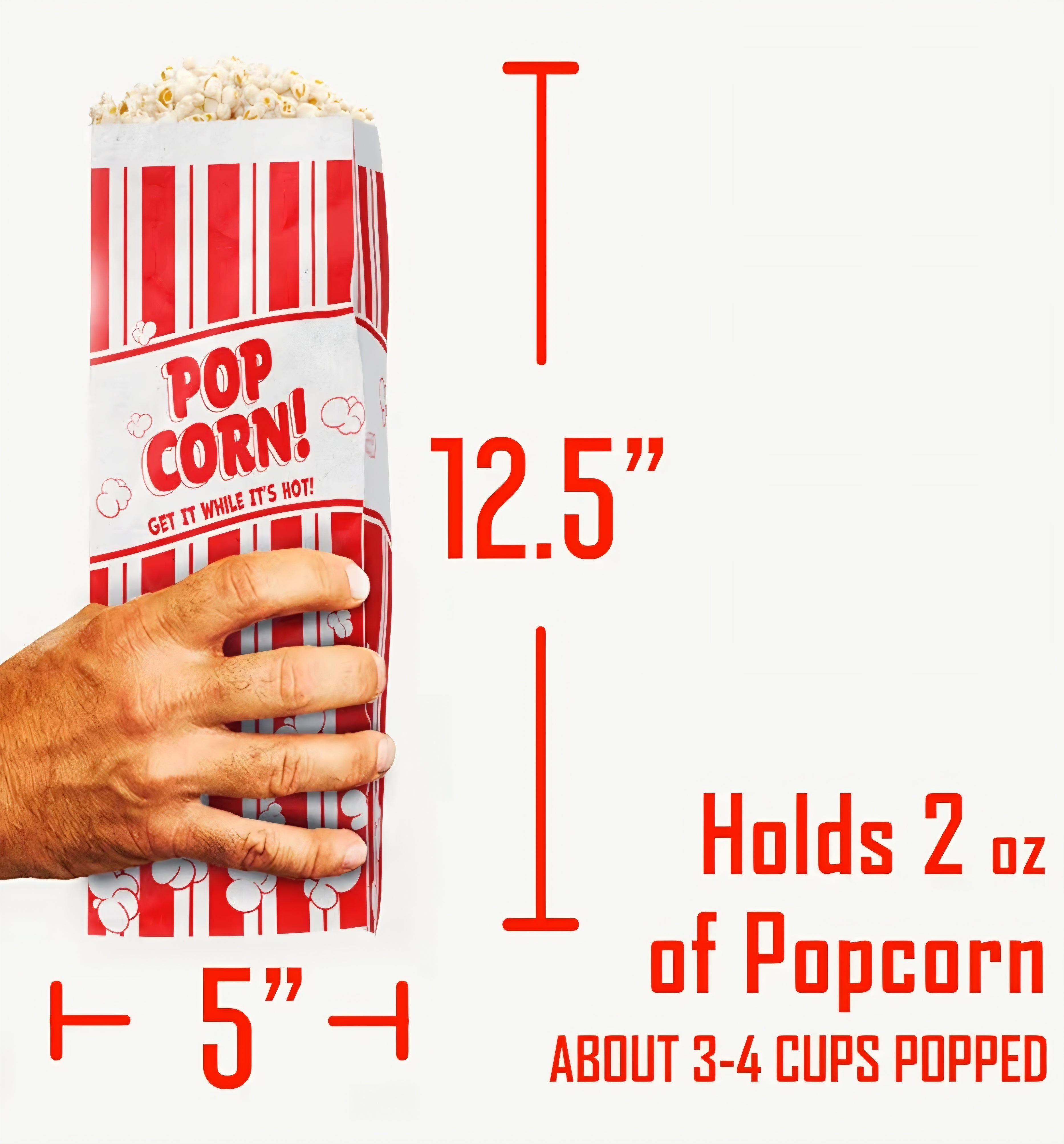 Vevor Popcorn Maker 850W 8 oz Red Kettle