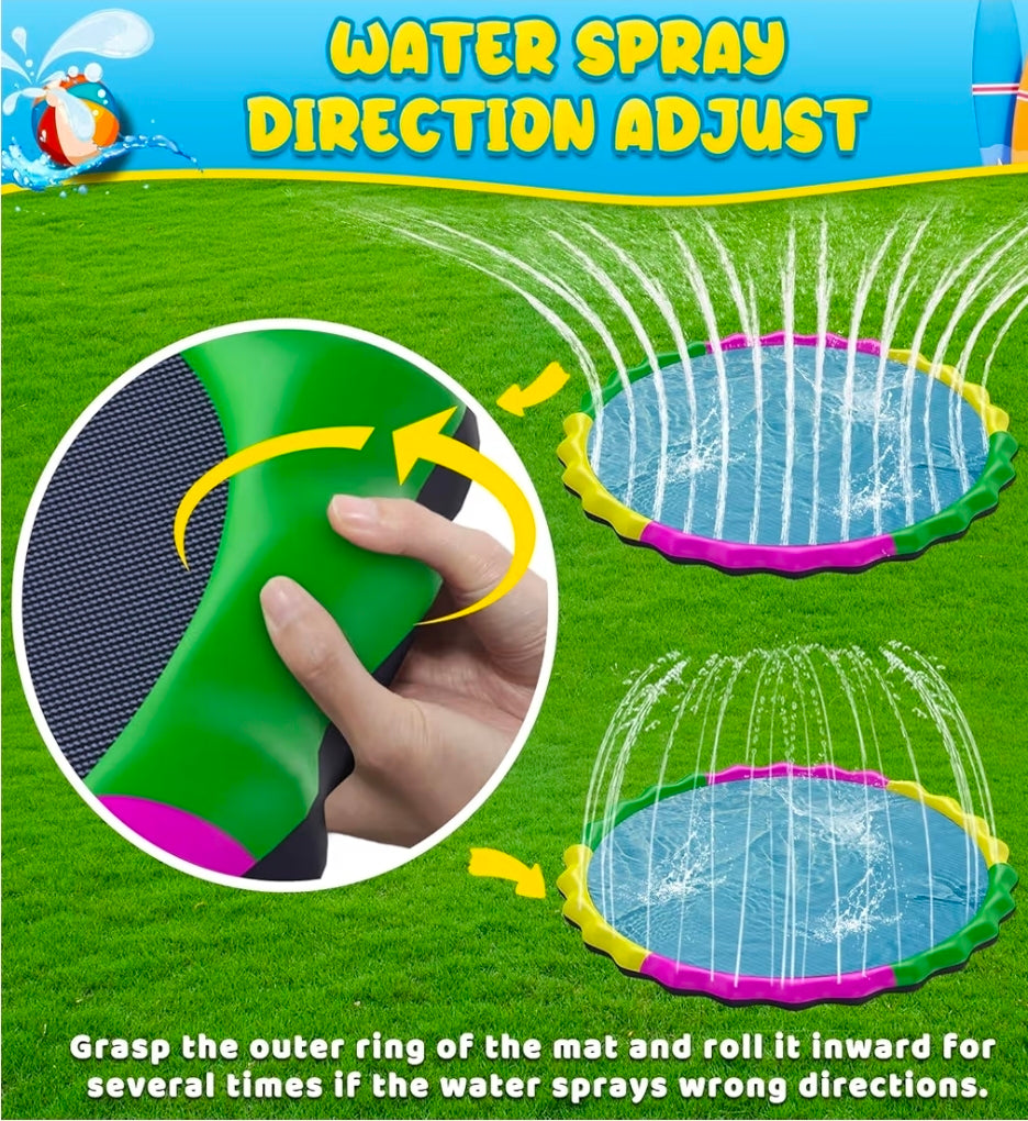 GlowPoint 130" Non-Slip Splash Pad Water Sprinkler
